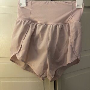 Women's Pink High-Waisted Shorts